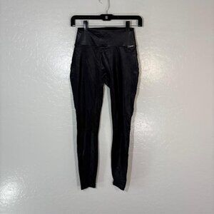 Bombshell Sportswear Leggings Womens Small High Waist Athletic Nylon Spandex USA